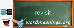 WordMeaning blackboard for revisit